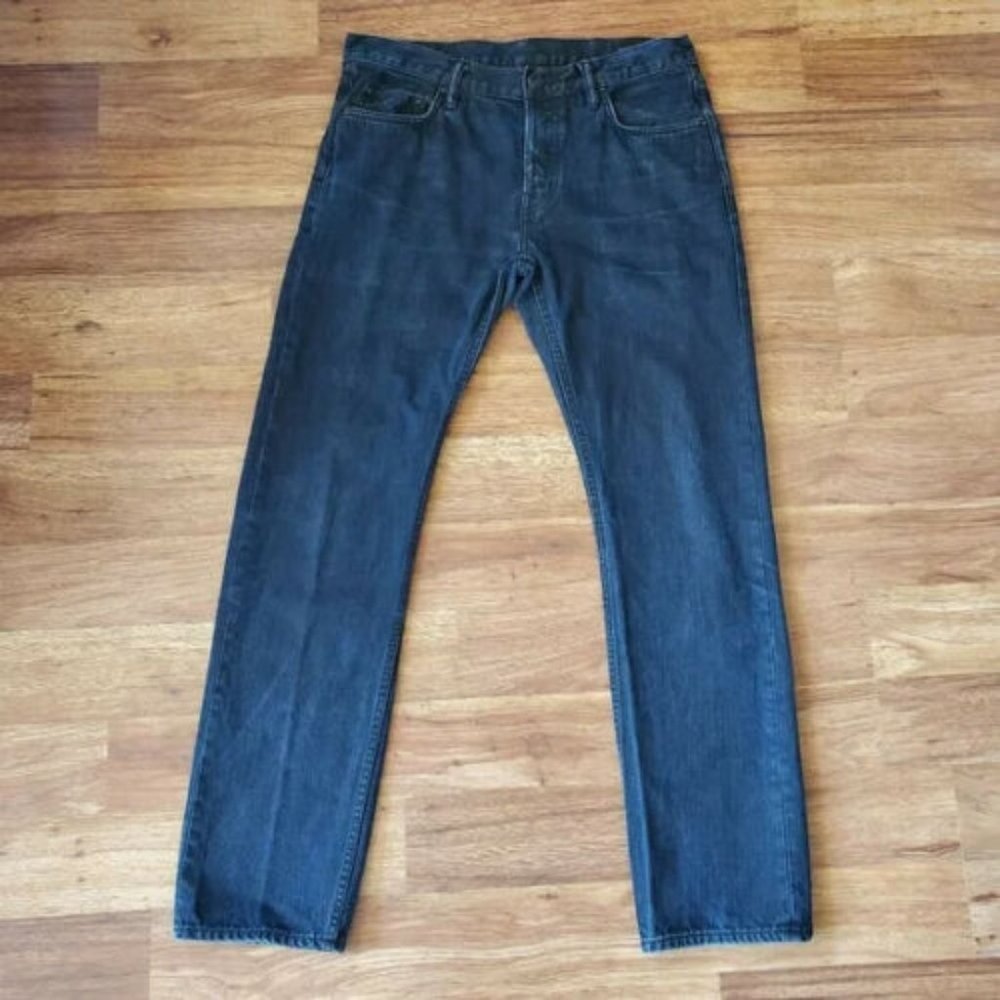 All Saints Size 33 Iggy Slim Straight Leg Dark Wash Jeans